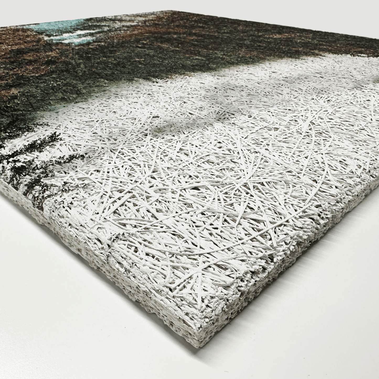 Scandinavian Misty Forest Wood Wool Panel (600x600)